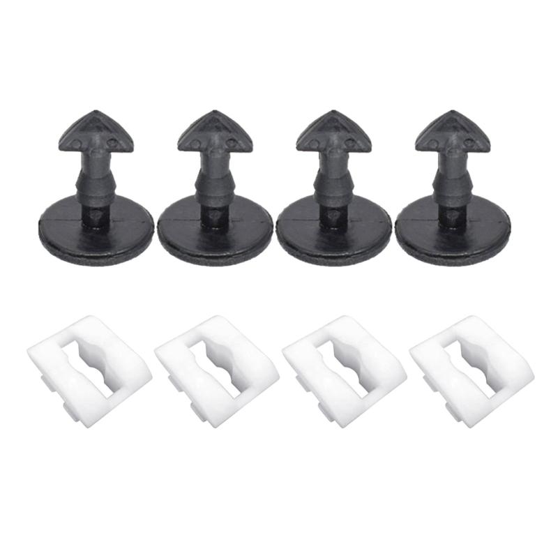 Bumper Towing Eye Hook Cover Clips Turn Lock Insert Kit Tow Bracket Cover Clip