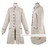 Sweet and Stylish European and American Men's Cosplay Clothing, Medieval Men's Coat, Jacket, Trench Coat, Mid-Length Retro Halloween Costume