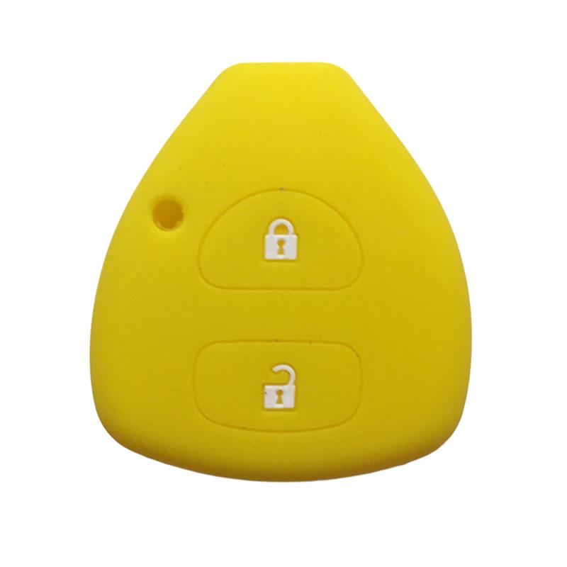 Schlüsselanhängerhülle für Toyota Yaris/Vitz Auris Mk I 2007 Corolla Verso Hilux 7 RAV4 Porte Camry Autoschlüsselhülle Schlüsselanhänger 2/3/4 Tasten