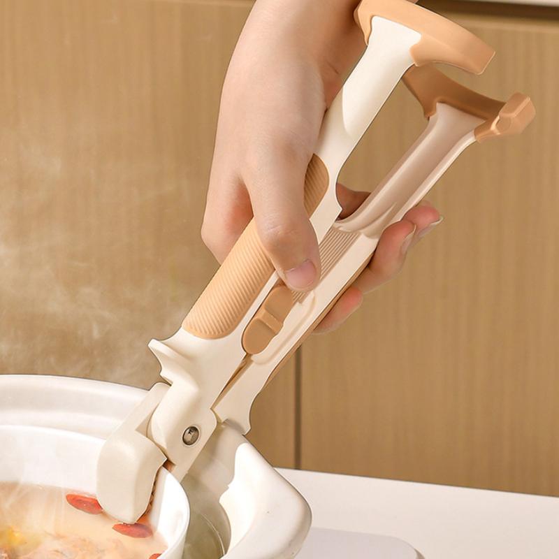 Anti Scald Bowl Holder Clip 2 In 1 Hot Bowl Gripper Dish Lifter Clips Silicone Clamp Heat-Resistant Tongs Kitchen Gadgets