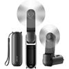GAIATOP Portable Handheld Fan, 3 IN 1 Mini Foldable Travel Fans [17H Max Cooling Time] with Power Bank, Pocket Design USB Rechargeable for Travel
