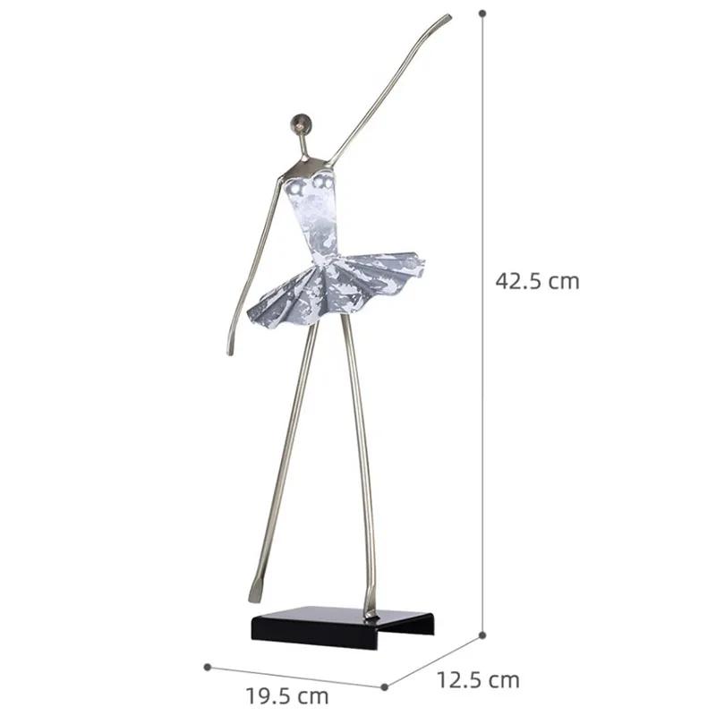 Minimalism Band Musician Figures Statue Desk Decoration Metal Crafts Ornaments Dancer Character Sculpture Modern Home Decor