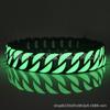 International Network New 32mm Stainless Steel Pet Neck Ring Luminous Multi-Color Luminous Cuban Chain Daytime Normal Light Collar