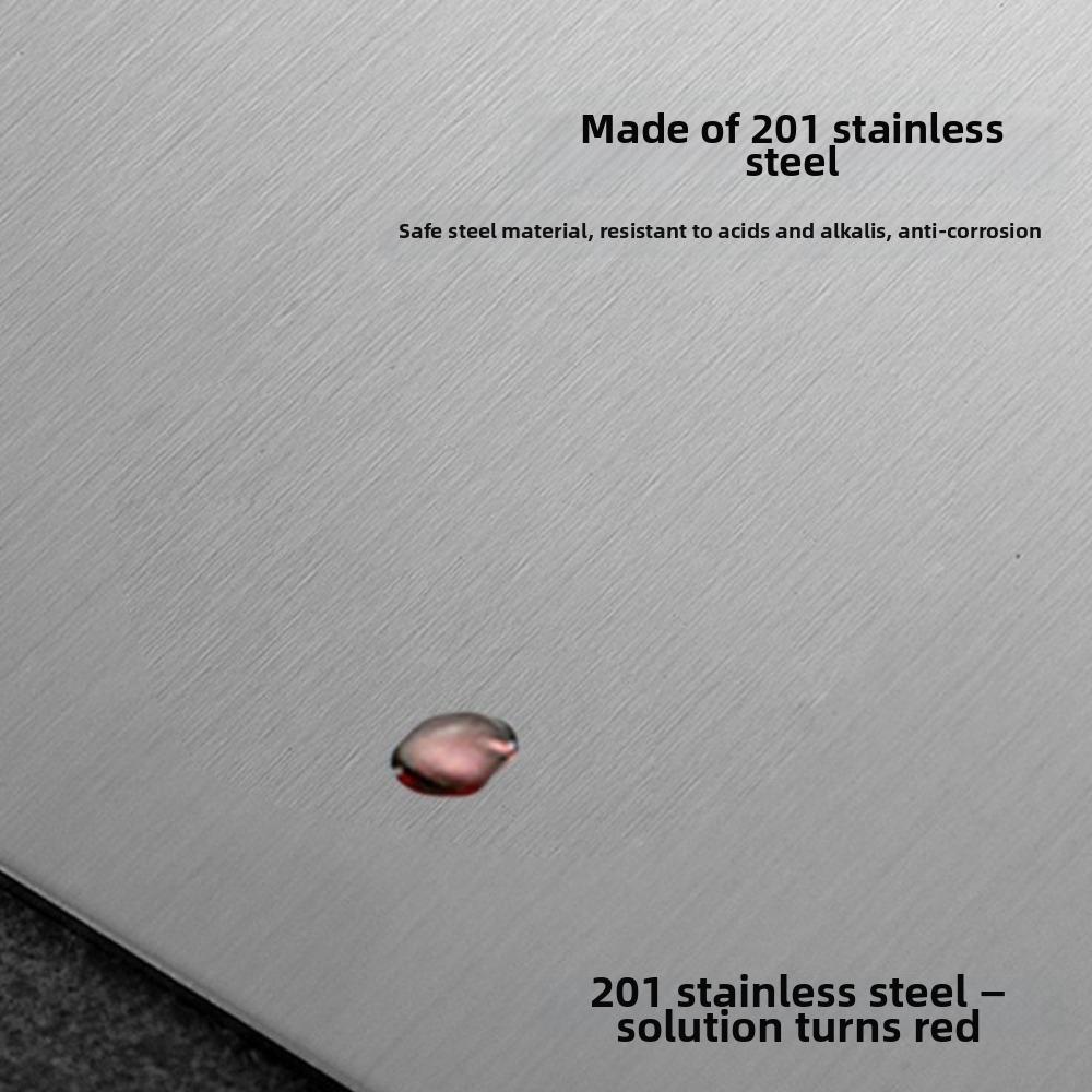 Double-Sided Stainless Steel Cutting Board Thickened Kneading Board Chopping Tray  Dough Kneading