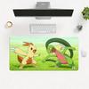 Pokemon Grovyle and Combusken Battle Anime Extended Gaming Mouse Pad Large Desk Mat for PC Laptop