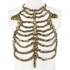 Scheletro di Plastica Realistico Costume Accessori Per Feste di Halloween e Spettacoli Teatrali Con Design Dettagliato