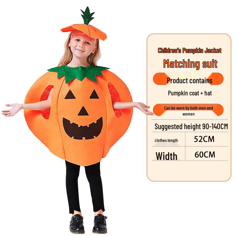 Halloween Pumpkin Costume: Kids' & Adults' Cosplay Outfit for Performances
