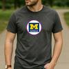 Vintage Retro University of Michigan Logo Cotton Graphic T Shirt Unisex Short Sleeve Alumni Graduate Holiday Birthday Gift Top