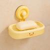 Wall Mounted Soap Holder Plastic Soap Container Tray Creative Suction Cup Soap Box  Bathroom