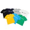 Champion Script Logo Short Crew Binder Rubber Aqua Size 160 Kids' T-Shirt, Sleeve, Neck, 100% Cotton, Neck, Print, Basic, Blue, (CK-Z302)