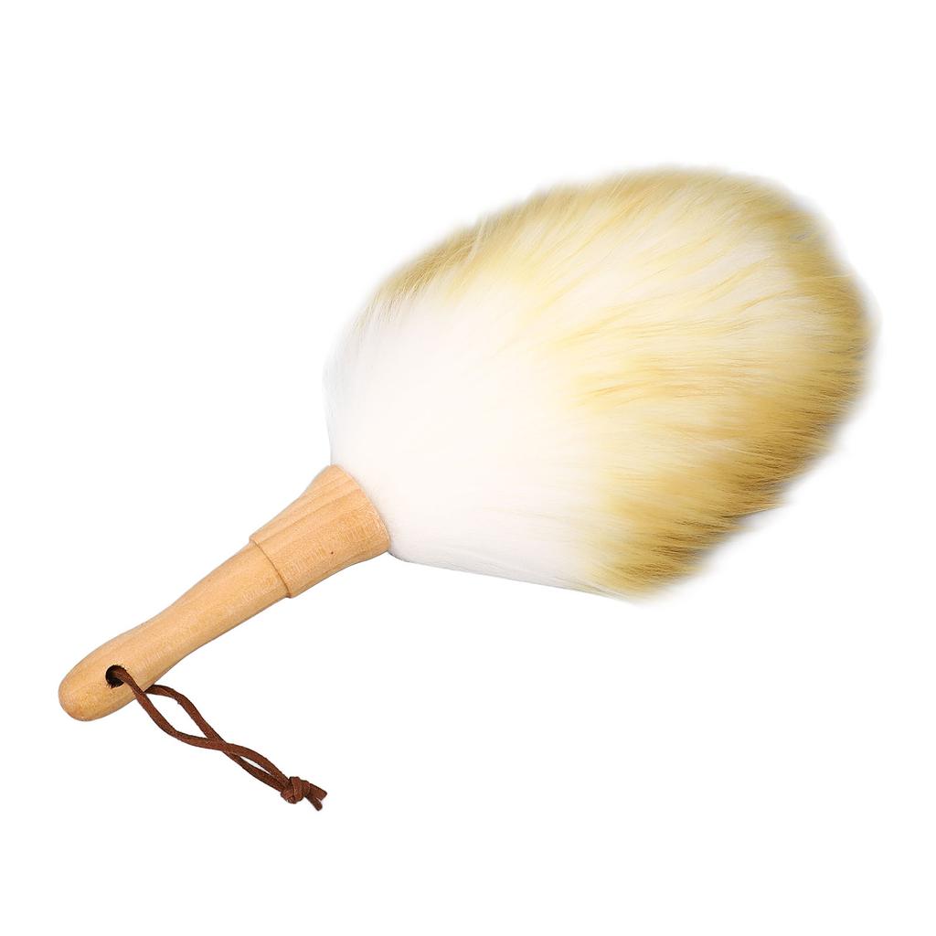 Reinigungsbürste Staubwedel Multifunktional Holzgriff Lammwolle Staubwedel für Jalousien Tisch Klavier Lang