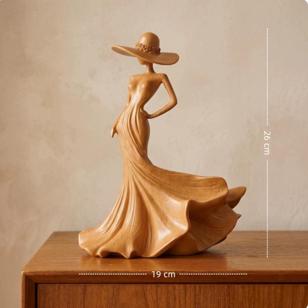 Nordic Plump Beauty Female Figurines Sculpture