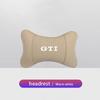 VW Car Leather Headrest Seat Head Support Neck Pillow For Volkswagen Polo Golf GTI CC Tiguan Arteon Passat Jetta Touareg ID.3