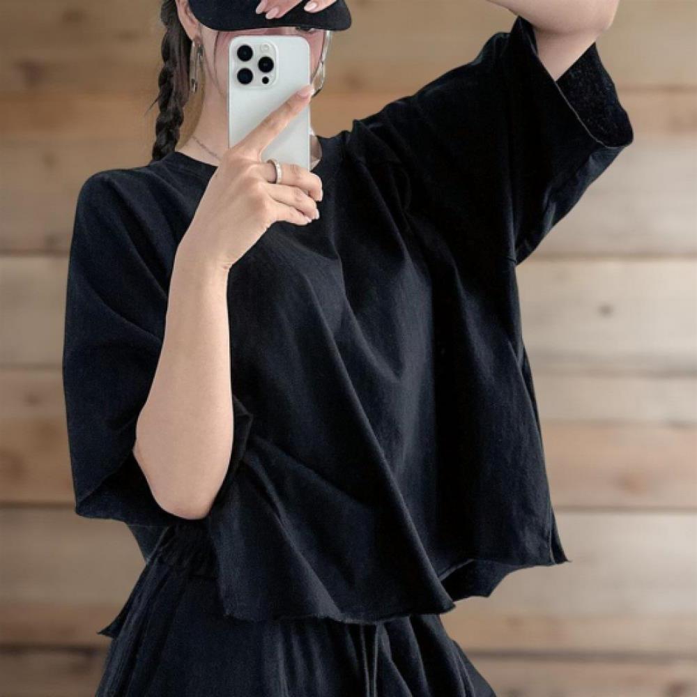 New ArrivalS Open Run Women S overSized Dolman Sleeve T ShirT Back paTch deSign