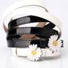 Dámské Daisy Fashion Lak Kožený pásek Ležérní Vlněné šaty Dekorativní tenký pásek