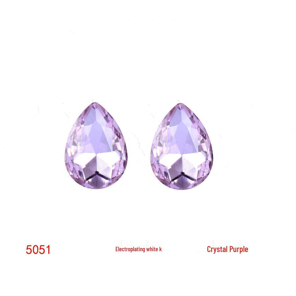 Colored Glass Teardrop Pointed Rhinestones for Shoes, Bags, Nail Art & DIY Accessories