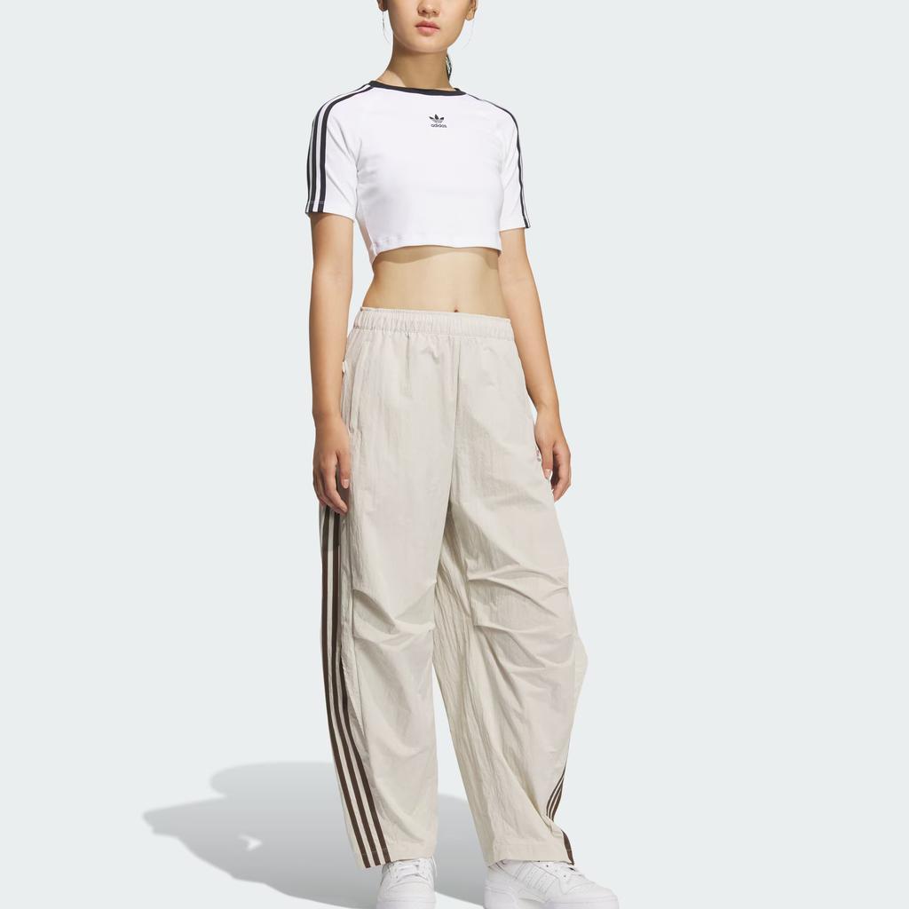 adidas Originals Multi Pocket Logo Three Stripes Loose Fit Sports Long Pants Women Pants KS3325