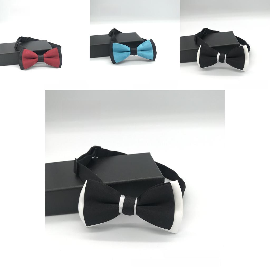 Childrens Fashion Bow Tie With Solid Pattern For Wedding And Performance Use