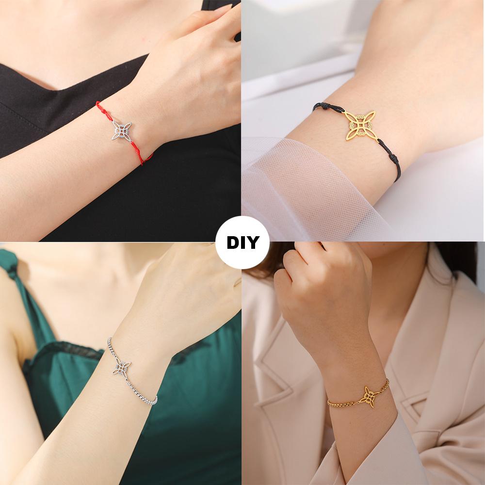 Witch Knot Amulet Pendant Accessories, Handmade DIY Witch Knot Accessories, Creative Gift Giving and Fashionable Decorative Accessories.