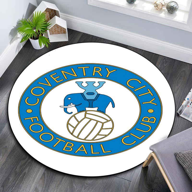 Coventry City Pattern Round rug,Carpet Rug for Living Room Bedroom Playroom ,Non-slip Floor Mat,Holiday Gifts and Birthday Gifts.