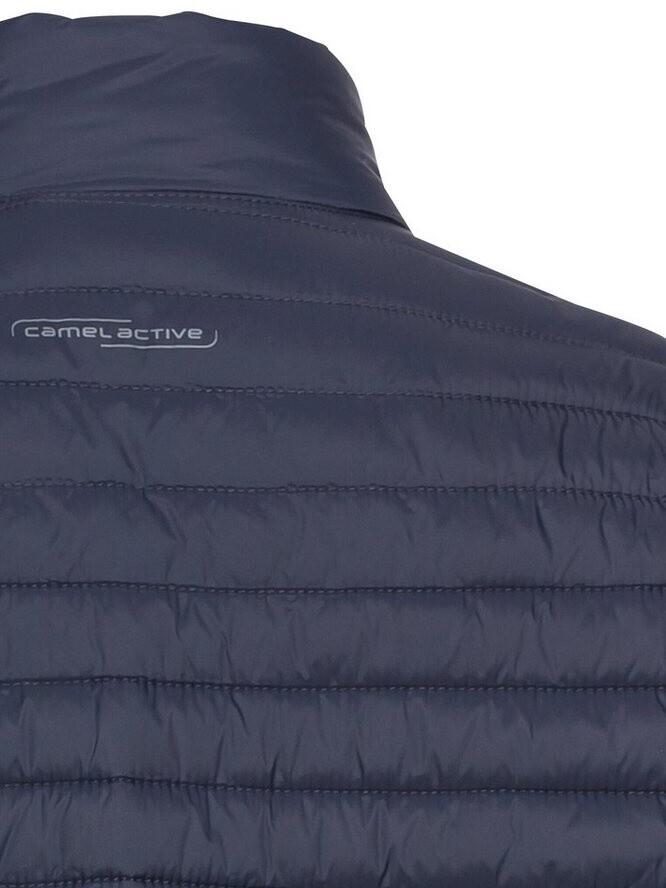 Winter Jacket Camel Active Quilted Jacket with Zip and Pockets Navy