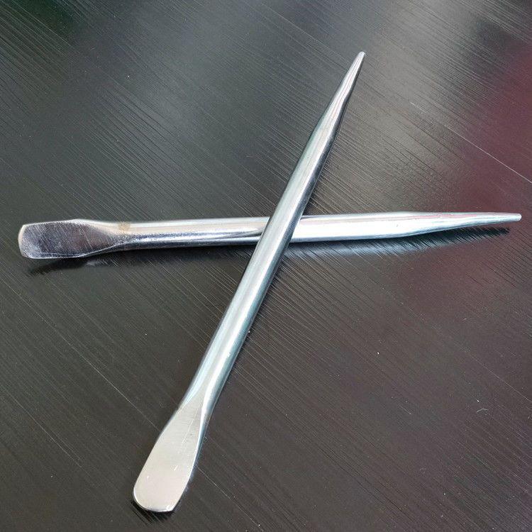 Chrome-Plated Carbon Steel Pry Bar: 30cm to 1m, Round, Quenched, Durable for Tire Removal