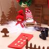 1 Set 1:12 Dollhouse Miniature Christmas Decor Fairy Door Elf Fence Tree Model DollHouse Accessories Kids Role Play Toy