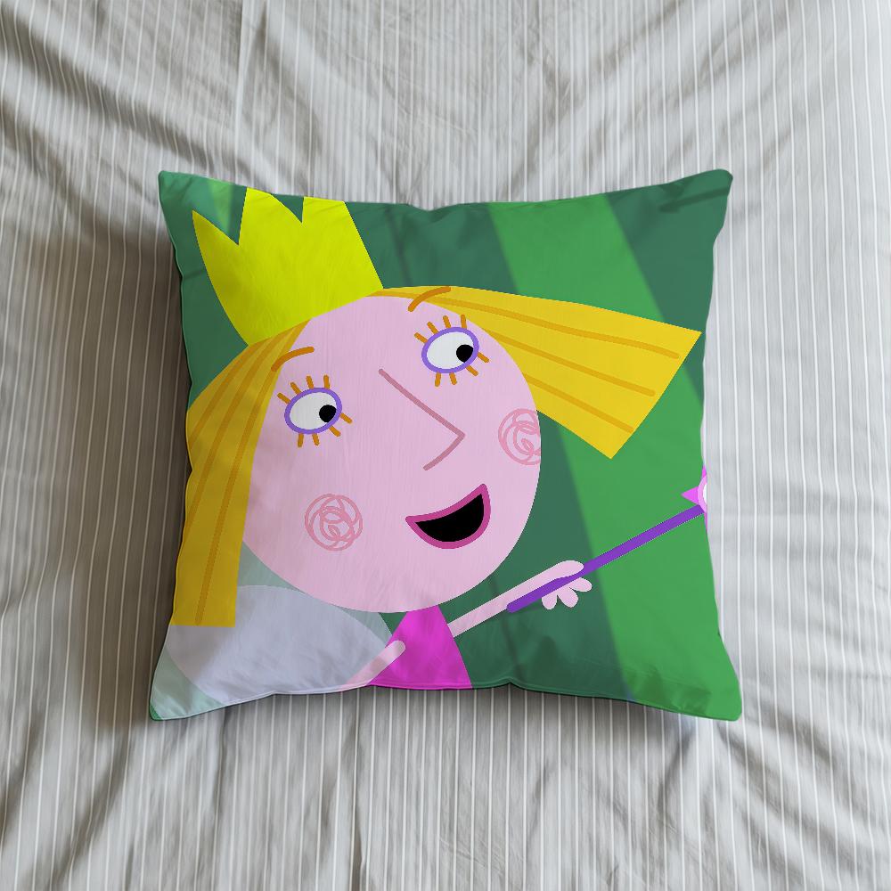 B-BBen H-HHollys Little Kingdom Cushion Cover Decorative Throw Pillow Modern Square Romantic Couch Sofa Bed Car