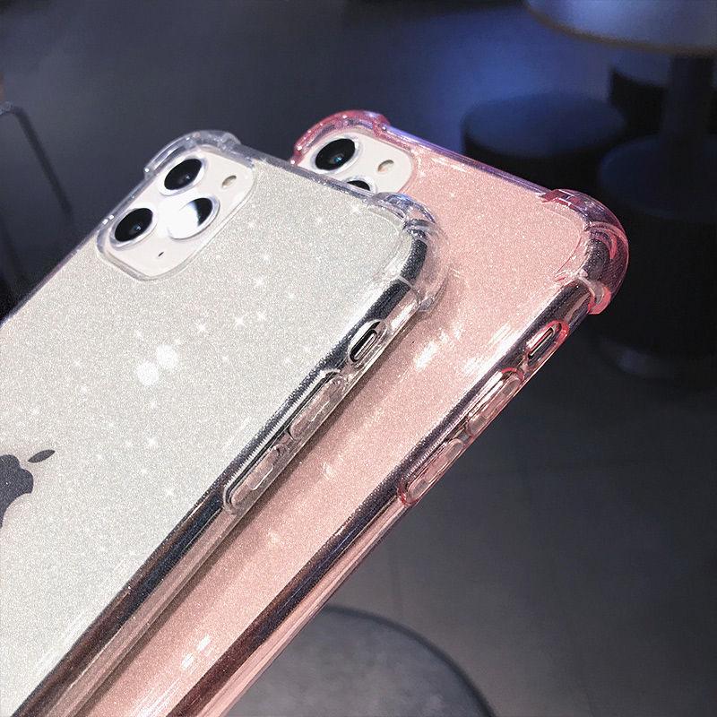 Pro Iphone 13 Pro Max Glitter Nárazuvzdorné Transparentní pouzdro na telefon Pro Iphone 12 11 Pro Max Xr Xs Max X 7 8 Plus měkký průhledný kryt