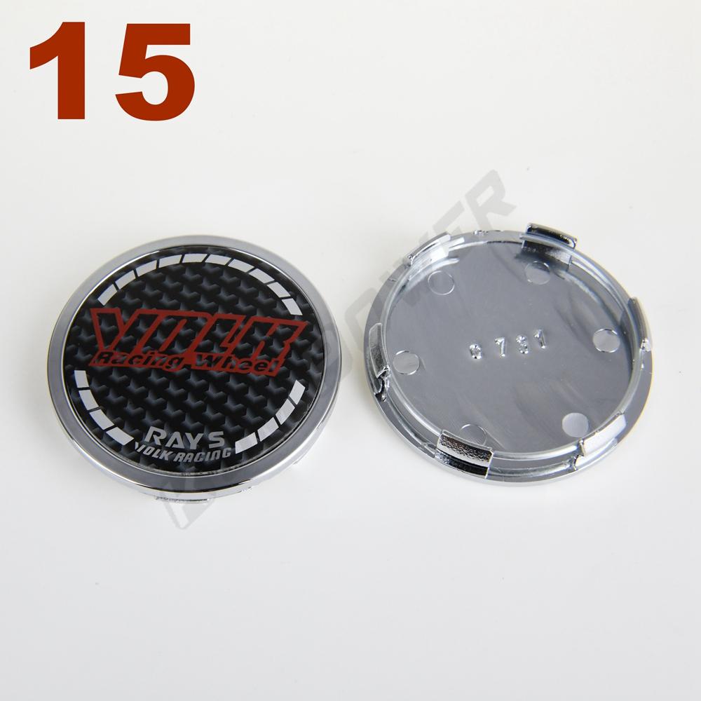 4 PIÈCES Cache-moyeu de roue OD 65 MM / ID 60 MM Logo RAYS VOLK Cache-moyeu de jante Sport Cache-moyeu central de roue