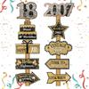 Black Gold Birthday Decor Rose Gold Birthday Party Sign Party Decorations Happy 18th 30th 50th Birthday Party Decorations Signs