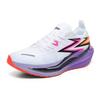 Flying Burning 4 Professional Marathon Running Shoes Carbon Board Racing PB Running Shoes Shock Absorption Training Shoes Light White Sneakers