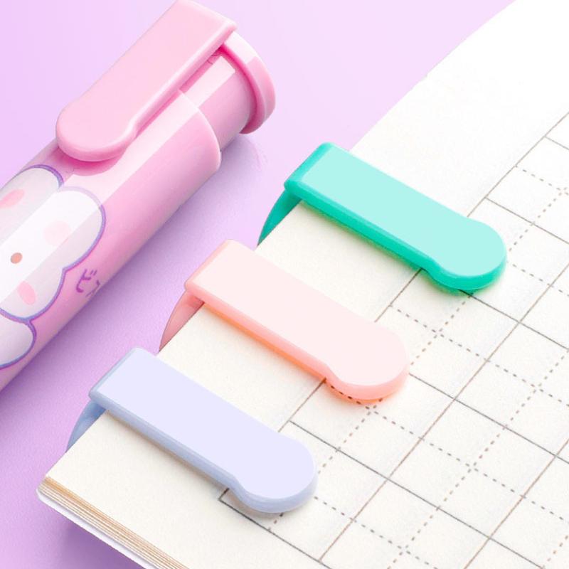 3in1 Press Eraser Pen Set Cute Retractable Rubber Push-pull Mechanical Eraser Art Stationery School Office Correction Supplies