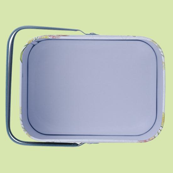 Candy Box Cartoon Rabbit Pattern Good Sealing with Handle Vintage Multi-functional Gift Giving Portable Easter Cookie Gift Tins for Holiday