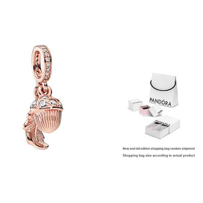 Moments Exquisite Acorn And Leaf Jewelry Accessories Women Jewelry Rose-Gold 788248CZ