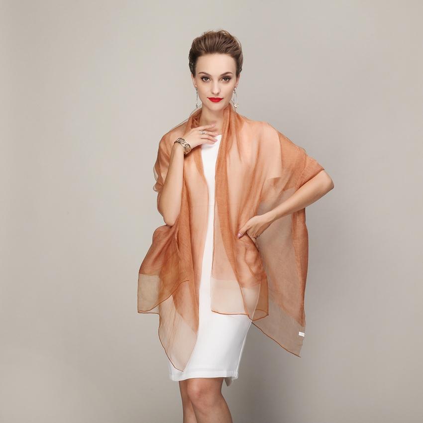 

[BYSIFA] Grey Silk Wool Long Scarf 190*72cm Fashion Accessories Women Scarves Autumn Winter Ladies Wool Scarf New Brand Scarves