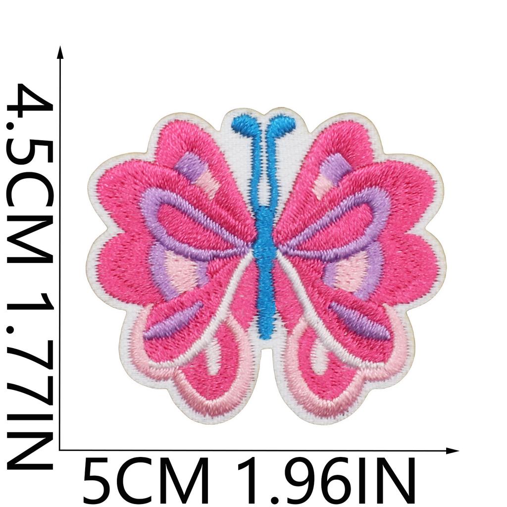 Cactus Car Embroidery Cloth Sticker Jacket Decoration Wave Patch Sticker Butterfly Computer Embroidery Label Flower Stamp Ironing