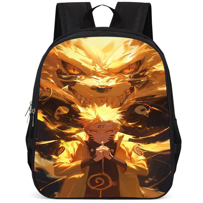 Naruto 15-inch Large Capacity Backpack Lightweight Oxford Cloth School Bag For Kids