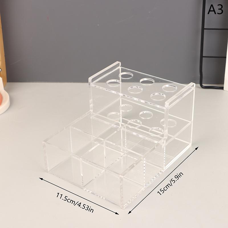 Acrylic Organizer Dental Resin Adhesive Applicator Holder Pre-Formed Bow Wire Placement Box Storage Dust Box