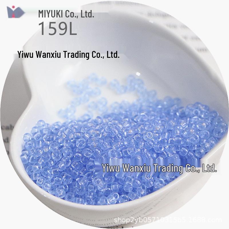 MIYUKI 3mm Transparent Glass Seed Beads for DIY Jewelry Making