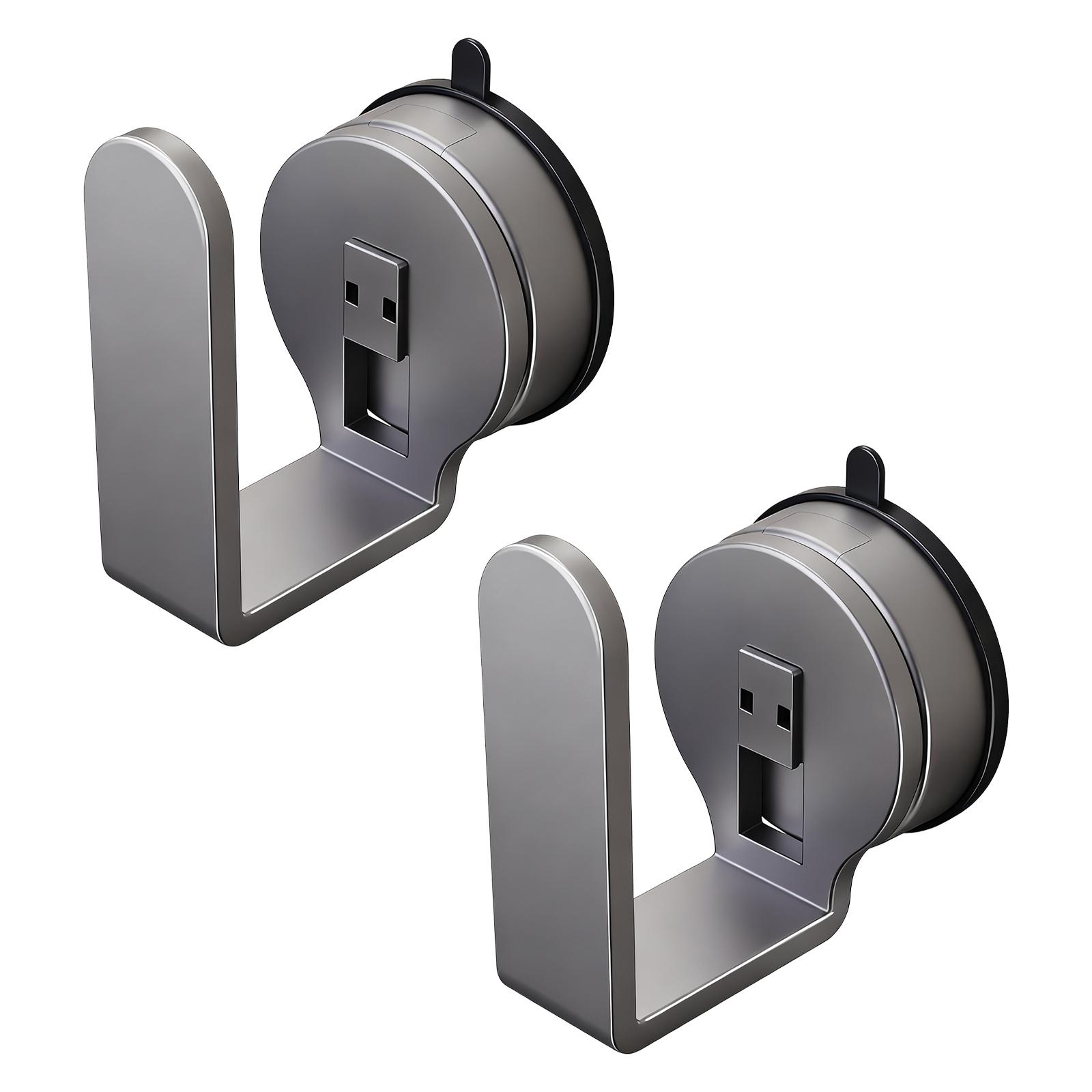 

2Pcs Suction Cup Hook Wall Mount No Drill Wifi Placement Rack Bathroom Storage Hook for Power Strips Organization 1