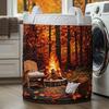 Quilted Laundry Basket Storage Organizer Clothes Dirty Home Organization