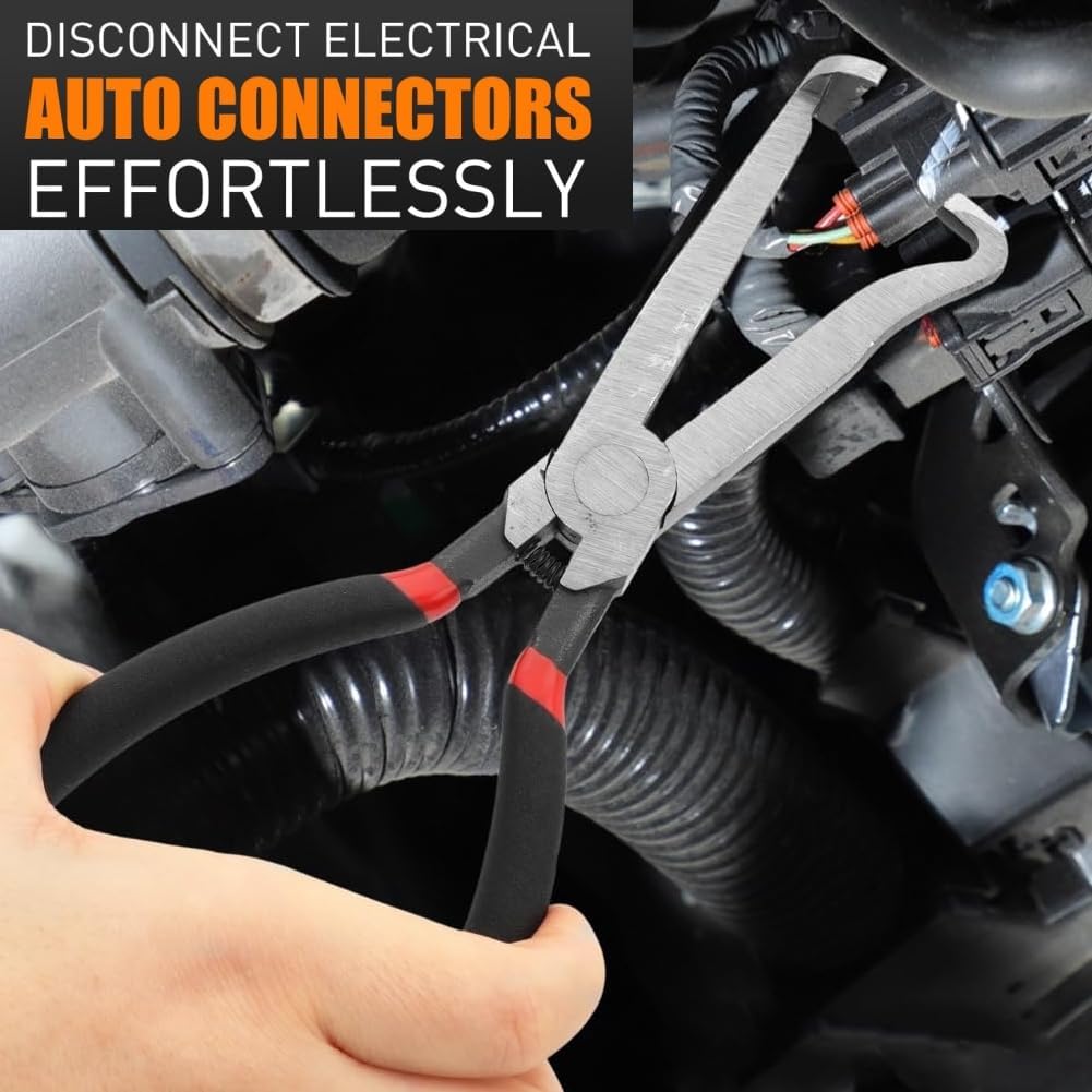 Electrical Disconnect Pliers Connector Hose Pliers Electrical Hose Removal Pliers Fuel Line Disconnect Tool Set(3PCS)