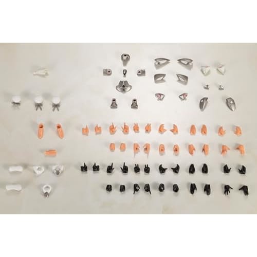 Kotobukiya Frame Arms Girl Leticia Silver Ver., approximately 150mm tall, non-scale plastic model