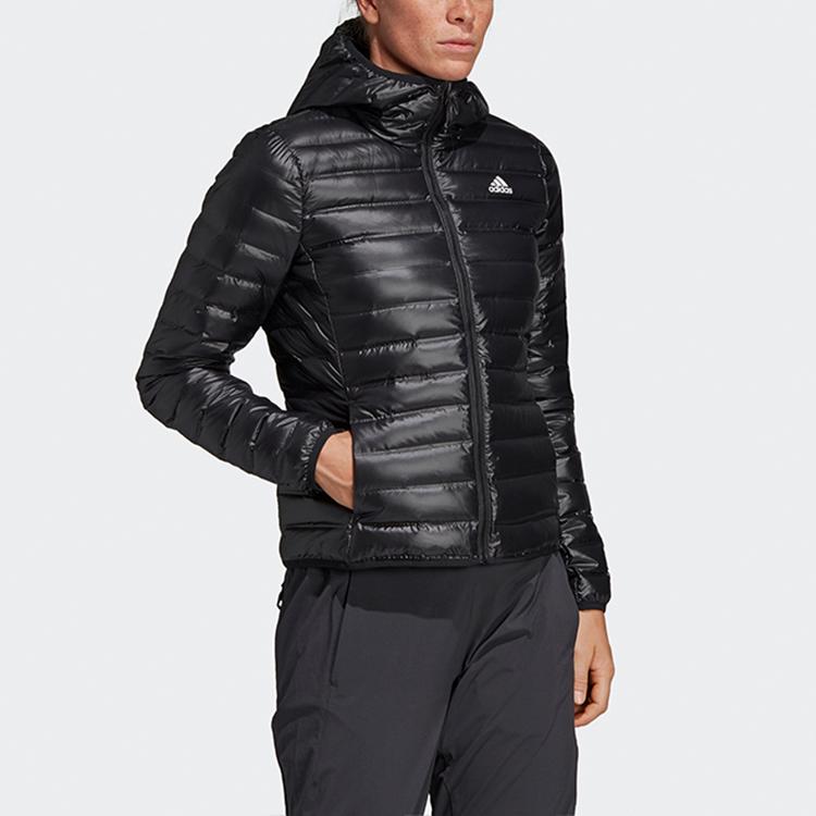 adidas Performance Women's Varilite Lightweight Hooded Down Jacket Black BQ1968