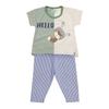 Lilly & Sid Baby Striped Short-Sleeved Co-ord Set