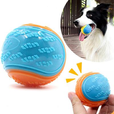 Bissfestes Hundespielzeug aus Gummi, elastischer Ball mit Rindfleischgeschmack, um zu verhindern, dass der Hund Dinge zerstört. Hundetrainingsbedarf