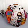 1PC Cat Girl Automatic Folding Umbrella, Portable & Foldable Design with 8 Ribs, Casual Outdoor Accessory, Umbrella for Windproof45