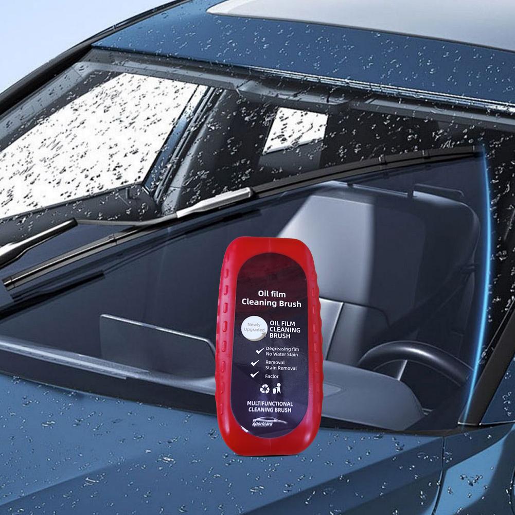 Car Glass Sponge Cleaning Brush Removes Dirt Auto Glass Oil Film Remover Glass Oil Film Cleaning Brush Car Glass Oil Film Wiping