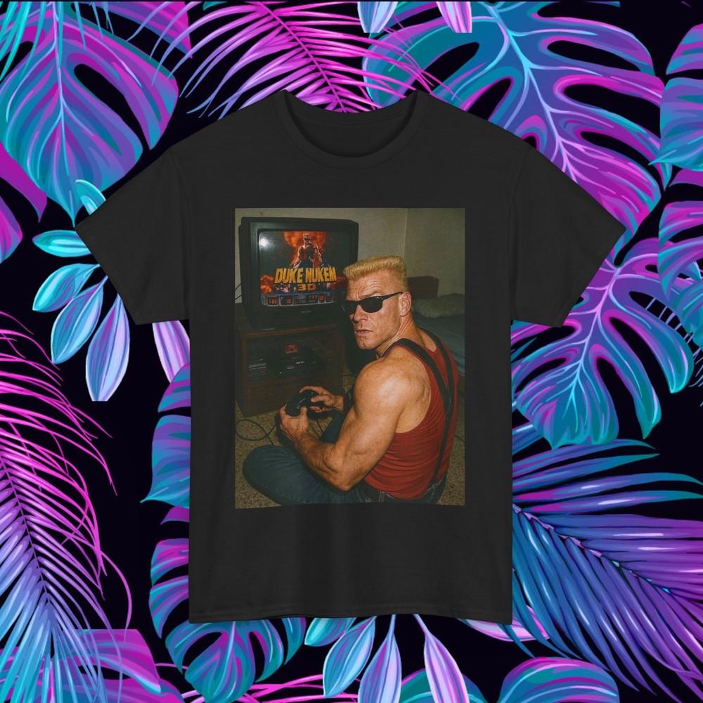 Gamer Tee, Video Game Shirt, Geek Gift, Retro Gaming Top, Funny Duke Nukem